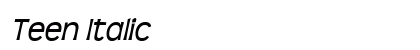 Teen Italic Preview