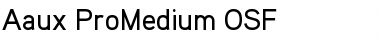 Aaux ProMedium OSF Regular Font