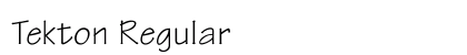 Tekton Regular Preview