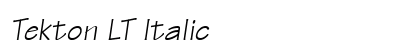 Tekton LT Italic Preview