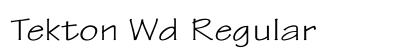 Tekton Wd Regular preview