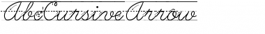 AbcCursiveArrow Regular Font