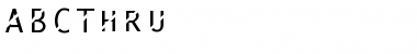 ABCThru Regular Font