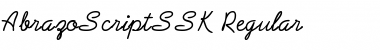 AbrazoScriptSSK Regular Font