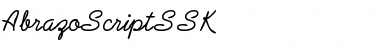 AbrazoScriptSSK Regular Font