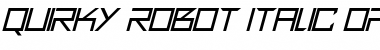Quirky Robot Italic Font