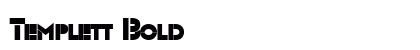 Templett Bold Preview