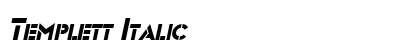 Templett Italic Preview