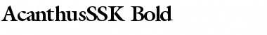 AcanthusSSK Bold Font