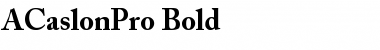 Adobe Caslon Pro Bold Regular Font
