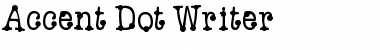 Accent Dot Writer Regular Font