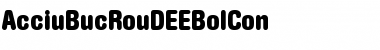 AcciuBucRouDEEBolCon Regular Font