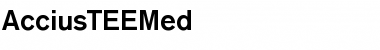 AcciusTEEMed Regular Font