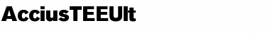 AcciusTEEUlt Regular Font