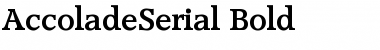 AccoladeSerial Bold Font