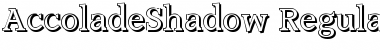 AccoladeShadow Regular Font