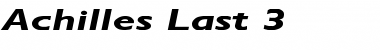 Achilles Last 3 Regular Font