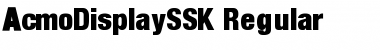 AcmoDisplaySSK Regular Font