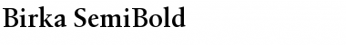 Birka SemiBold Regular Font