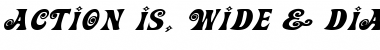 Action Is JL Expanded Italic Font