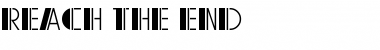 Download Reach the End Font Download Reach the End Font