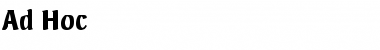 Download Ad Hoc Font