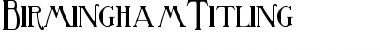 BirminghamTitling Regular Font