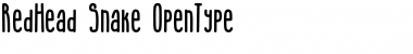 RedHead Snake Regular Font