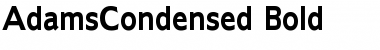 AdamsCondensed Bold Font