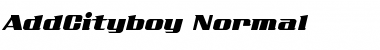 AddCityboy Normal Font