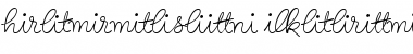 Birthday Ligatures Three Regular Font