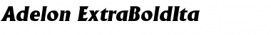 Adelon-ExtraBoldIta Regular Font