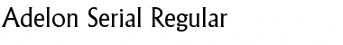 Adelon-Serial Regular Font