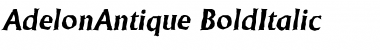 AdelonAntique BoldItalic Font