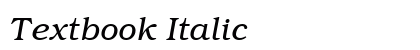Textbook Italic Preview