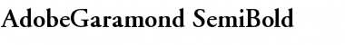 AdobeGaramond-SemiBold Semi Bold Font