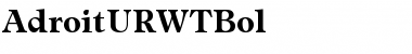 AdroitURWTBol Regular Font