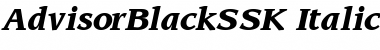 Download AdvisorBlackSSK Font