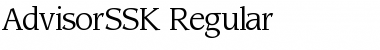 AdvisorSSK Regular Font