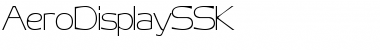 AeroDisplaySSK Regular Font