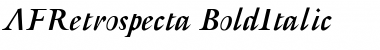 AFRetrospecta-BoldItalic Bold Italic Font
