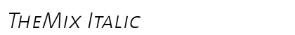 TheMix Italic Preview