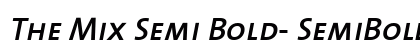 The Mix Semi Bold- SemiBold Italic Preview