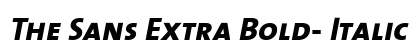 The Sans Extra Bold- Italic preview