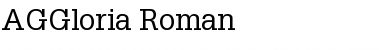 AGGloria Roman Font