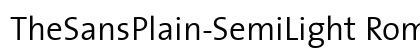 TheSansPlain-SemiLight Roman preview