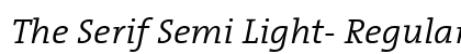The Serif Semi Light- Regular Preview