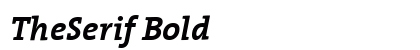 TheSerif Bold preview