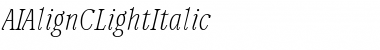 AIAlign Italic Font