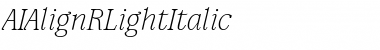 AIAlign Italic Font